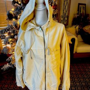 Urban outfitters BDG soft corduroy zip jacket w hood size large